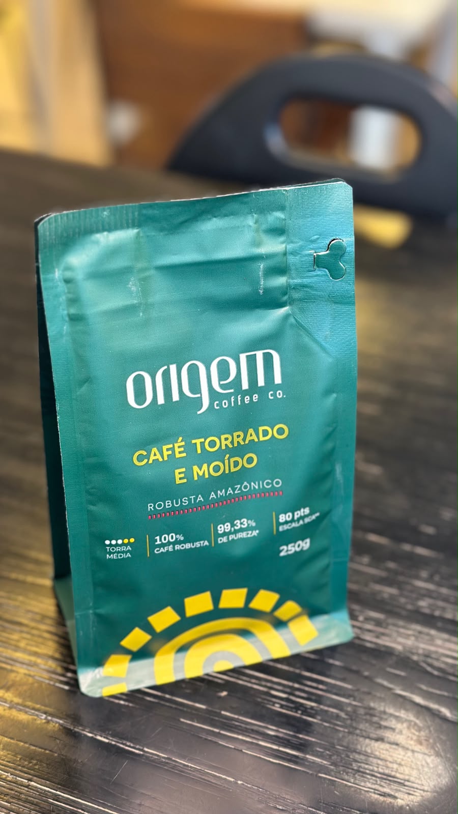 Café Torrado e Moído Robusta Amazônico 250g — Origem Coffee Co